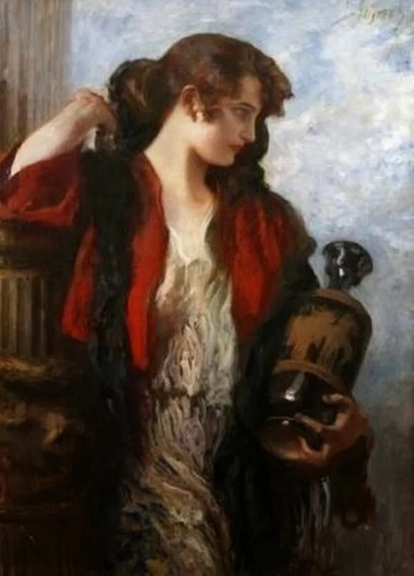 Donna con vaso greco